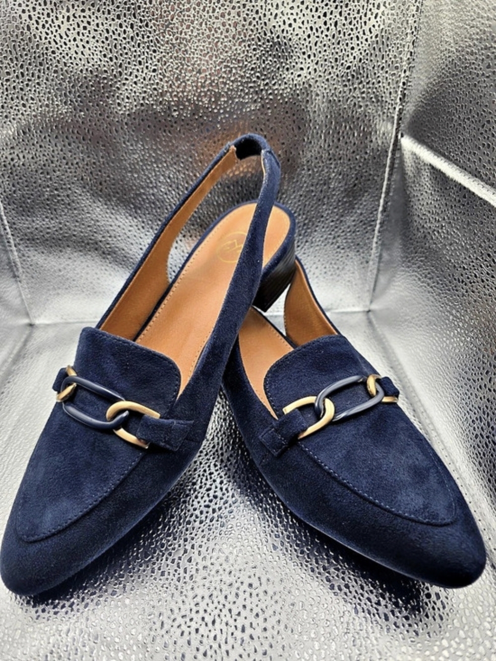 Aerosoles Boreal Slingback Heels Blue US 8M New